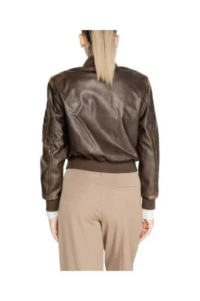 15322890 ONHALLI FAUX LEATHER BOMBER CC OTW - Resim 3