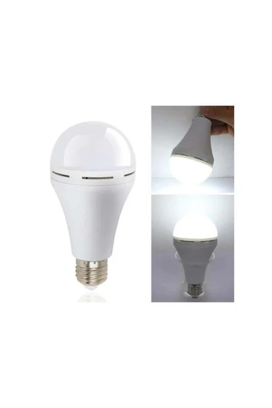 CT-4229 9W ŞARJLI LED AMPUL 1 ADET (BEYAZ) (PARLA) - Resim 4