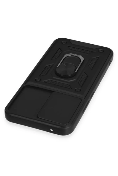 LitaeTrend Samsung Galaxy A54 5G Kılıf Pars Lens Yüzüklü Silikon - Siyah - Resim 4