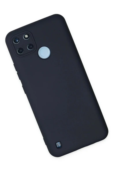 LitaeTrend Realme C25Y Kılıf Nano içi Kadife Silikon - Lacivert - Resim 2
