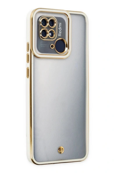 LitaeTrend Xiaomi Redmi 10C Kılıf Liva Lens Silikon - Beyaz ürün görseli 1