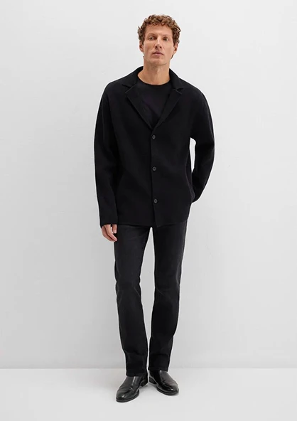 M0710330-900 MAVİ CEPLİ HIRKA ürün görseli