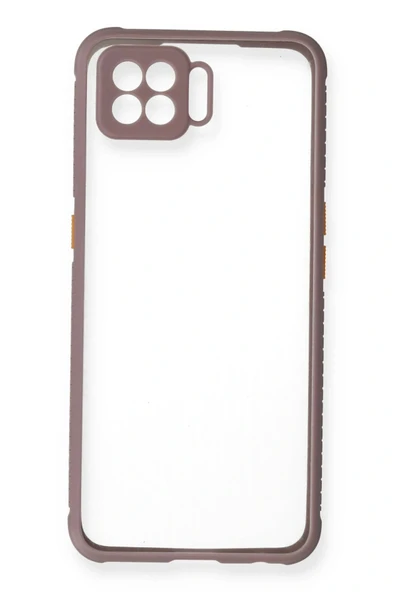 LitaeTrend Oppo A73 Kılıf Miami Şeffaf Silikon - Açık Mor - Resim 2