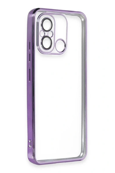 LitaeTrend Xiaomi Redmi 12C Kılıf Lensli Silikon - Mor - Resim 3