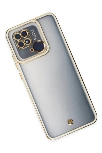 LitaeTrend Xiaomi Redmi 10C Kılıf Liva Lens Silikon - Beyaz - Resim 3