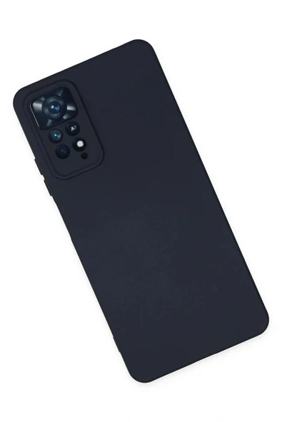 LitaeTrend Xiaomi Redmi Note 11 Pro Kılıf Nano içi Kadife Silikon - Lacivert - Resim 2