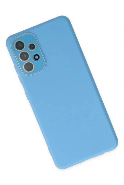 LitaeTrend Samsung Galaxy A53 5G Kılıf Lansman Glass Kapak - Mavi - Resim 3