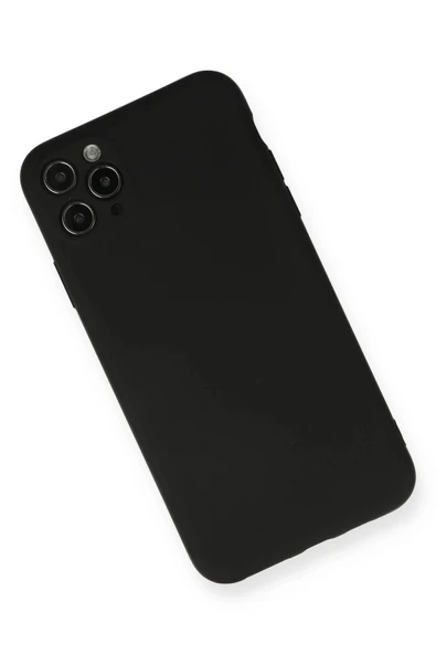 LitaeTrend iPhone 11 Pro Max Kılıf Nano içi Kadife Silikon - Siyah - Resim 2