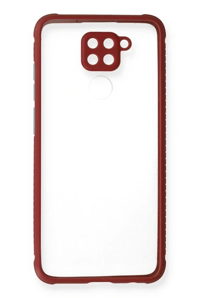 LitaeTrend Xiaomi Redmi Note 9 Kılıf Miami Şeffaf Silikon - Fuşya - Resim 2