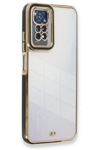 LitaeTrend Xiaomi Redmi Note 11 Kılıf Liva Lens Silikon - Siyah ürün görseli 1