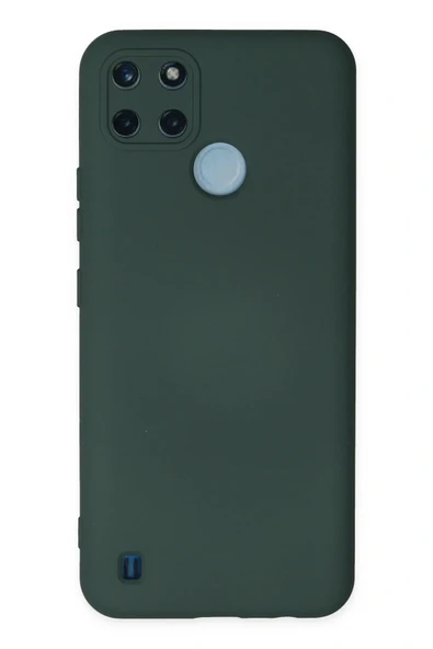 LitaeTrend Realme C25Y Kılıf Nano içi Kadife Silikon - Koyu Yeşil ürün görseli 1