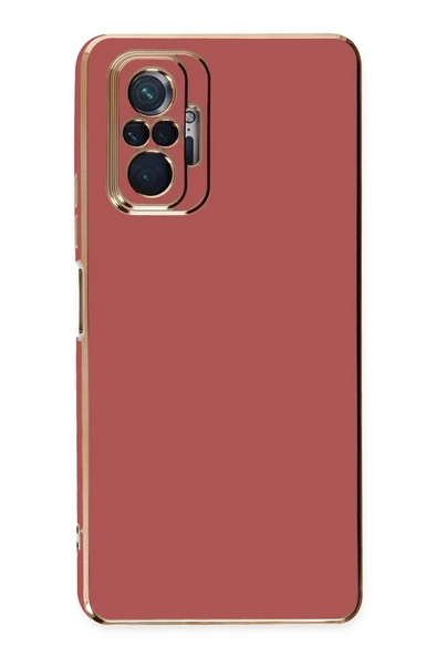 LitaeTrend Xiaomi Redmi Note 10 Pro Kılıf Volet Silikon - Kırmızı - Resim 2