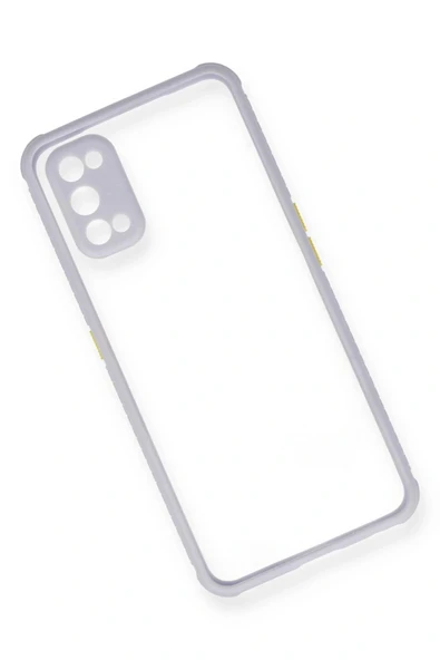 LitaeTrend Realme 7 Pro Kılıf Miami Şeffaf Silikon - Lila - Resim 3