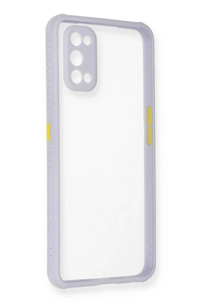 LitaeTrend Realme 7 Pro Kılıf Miami Şeffaf Silikon - Lila ürün görseli 1