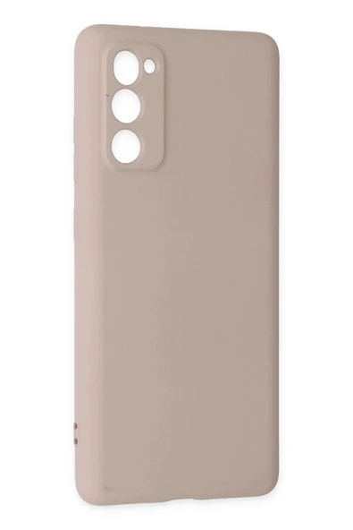 LitaeTrend Samsung Galaxy S20 FE Kılıf Nano içi Kadife Silikon - Pudra - Resim 2