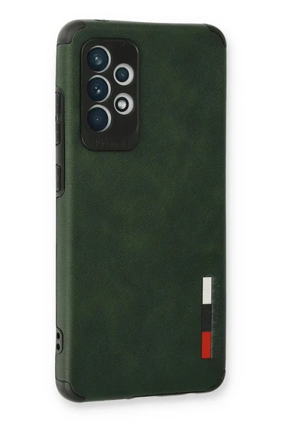 LitaeTrend Samsung Galaxy A73 5G Kılıf Loop Deri Silikon - Yeşil - Resim 3