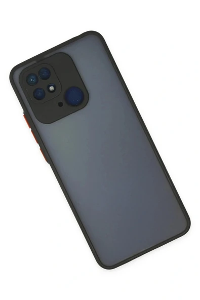 LitaeTrend Xiaomi Redmi 10C Kılıf Montreal Silikon Kapak - Siyah - Resim 2