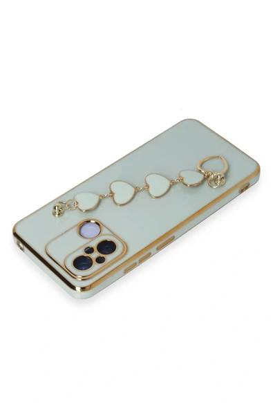 LitaeTrend Xiaomi Redmi 12C Kılıf Esila Silikon - Su Yeşili - Resim 3