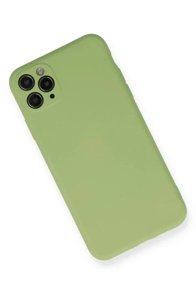 LitaeTrend iPhone 11 Pro Max Kılıf Nano içi Kadife Silikon- Yeşil - Resim 2