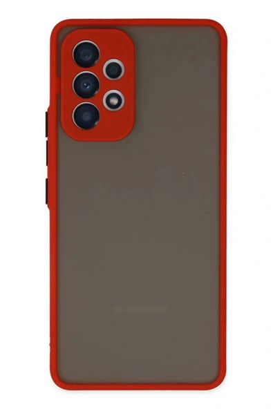 LitaeTrend Samsung Galaxy A73 5G Kılıf Montreal Silikon Kapak - Kırmızı ürün görseli 1