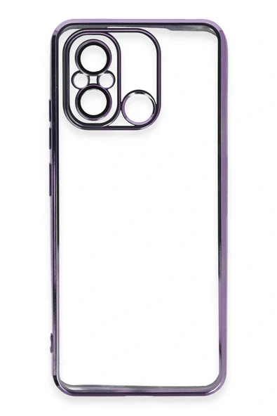 LitaeTrend Xiaomi Redmi 12C Kılıf Lensli Silikon - Mor - Resim 2