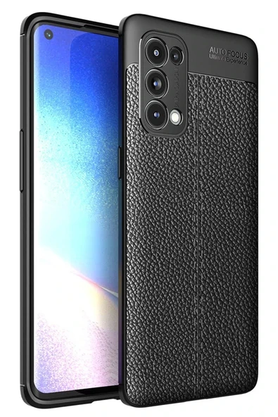LitaeTrend Oppo Reno 5 Pro Kılıf Auto Focus Kapak - Siyah ürün görseli 1