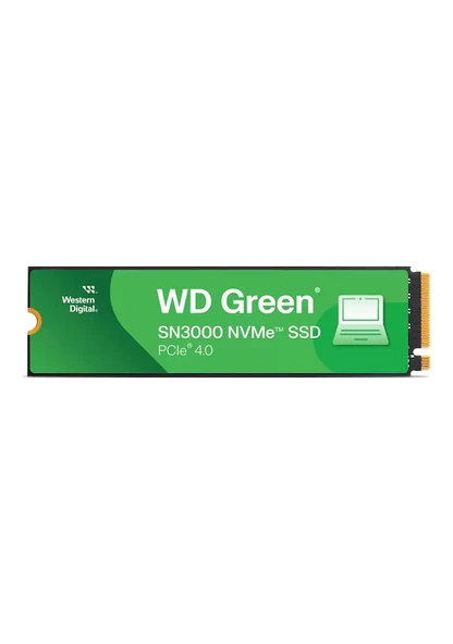 WD Green WDS500G4G0E 500 GB 4100 MB/S - 5000 MB/S SN3000 M.2 SSD ürün görseli 1