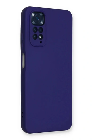 LitaeTrend Xiaomi Redmi Note 11 Kılıf Nano içi Kadife Silikon - Mor - Resim 2