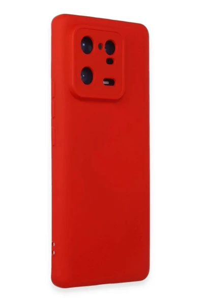 LitaeTrend Xiaomi Mi 13 Pro Kılıf Nano içi Kadife Silikon - Kırmızı - Resim 2