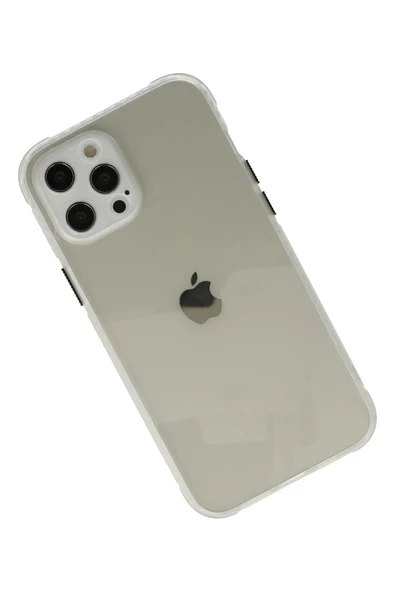 LitaeTrend iPhone 12 Pro Kılıf Miami Şeffaf Silikon - Şeffaf - Resim 2