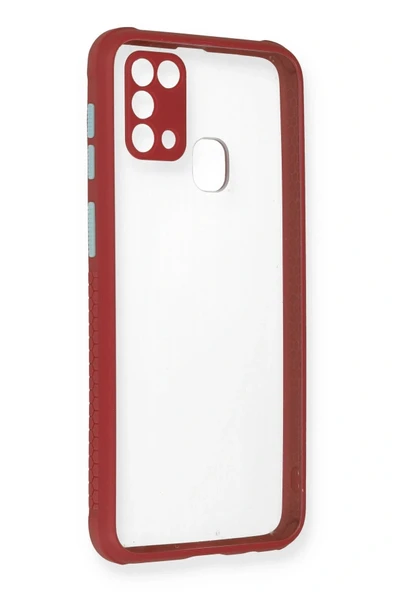 LitaeTrend Samsung Galaxy M31 Kılıf Miami Şeffaf Silikon - Fuşya ürün görseli 1