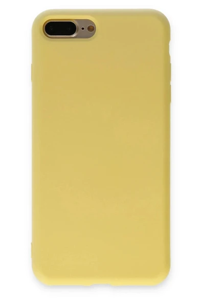 LitaeTrend iPhone 7 Plus Kılıf Nano içi Kadife Silikon - Sarı ürün görseli 1