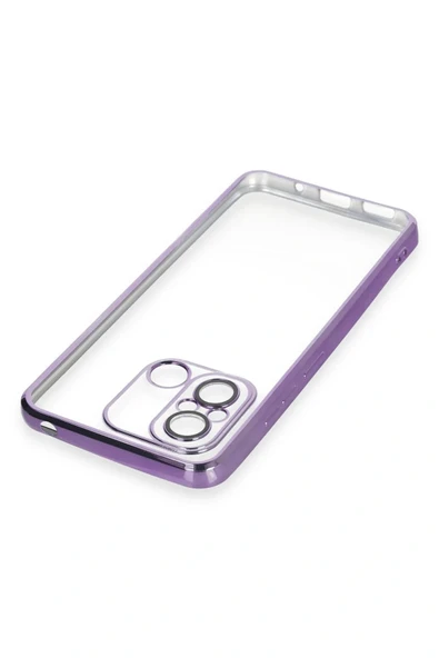 LitaeTrend Xiaomi Redmi 12C Kılıf Lensli Silikon - Mor - Resim 4