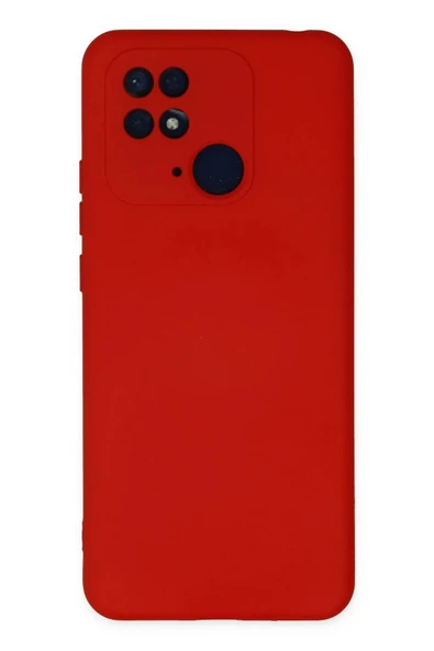 LitaeTrend Xiaomi Redmi 10C Kılıf Nano içi Kadife Silikon - Kırmızı ürün görseli 1