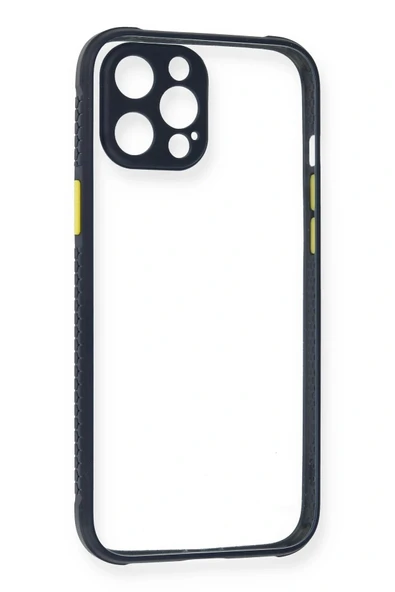 LitaeTrend iPhone 12 Pro Kılıf Miami Şeffaf Silikon - Lacivert ürün görseli 1