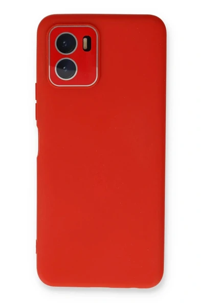 LitaeTrend Vivo Y15S Kılıf Lansman Glass Kapak - Kırmızı ürün görseli 1