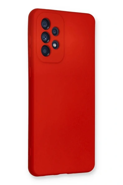 LitaeTrend Samsung Galaxy A33 5G Kılıf Nano içi Kadife Silikon - Kırmızı - Resim 2