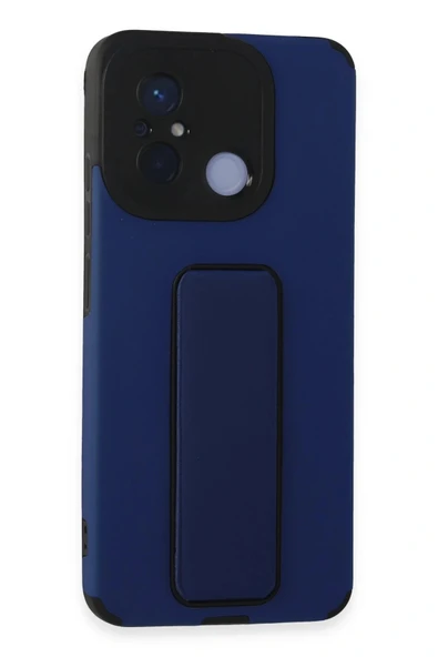 LitaeTrend Xiaomi Redmi 12C Kılıf Mega Standlı Silikon - Mavi ürün görseli 1