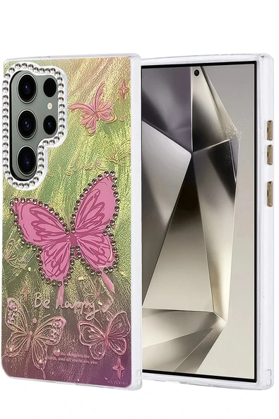 LitaeTrend Samsung Galaxy S23 Ultra Kılıf Blade Aynalı Desenli Kapak - Desen 5 ürün görseli 1