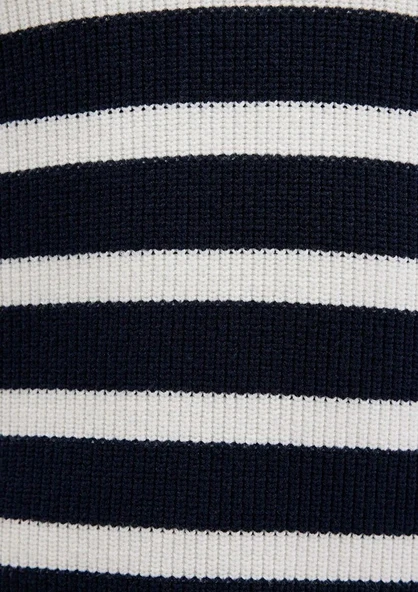 M0710131-70490 MAVİ ÇİZGİLİ FERMUARLI TRİKO KAZAK - Resim 5