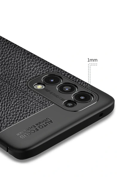 LitaeTrend Oppo Reno 5 Pro Kılıf Auto Focus Kapak - Siyah - Resim 4