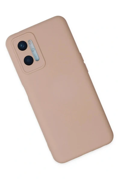 LitaeTrend Oppo A96 Kılıf Nano içi Kadife Silikon - Pudra - Resim 2