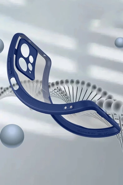 LitaeTrend Xiaomi Redmi Note 12 4G Kılıf Platin Silikon - Mavi - Resim 2