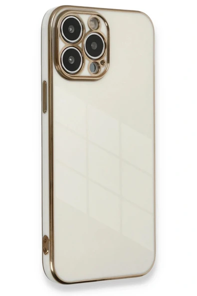 LitaeTrend iPhone 13 Pro Kılıf Volet Silikon - Beyaz ürün görseli 1