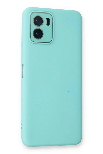 LitaeTrend Vivo Y15S Kılıf Lansman Glass Kapak - Turkuaz - Resim 2