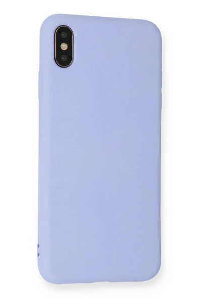 LitaeTrend iPhone XS Max Kılıf Nano içi Kadife Silikon - Lila - Resim 3