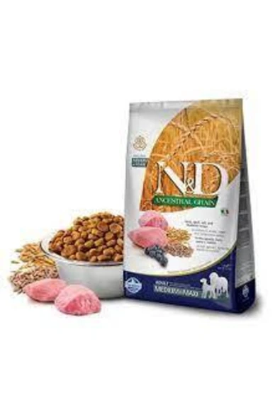 Nd Düşük Tahıllı Kuzu Etli Yaban Mersini Yetişkin Köpek Maması 12 Kg ürün görseli 1