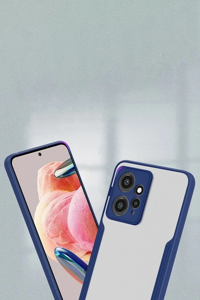 LitaeTrend Xiaomi Redmi Note 12 4G Kılıf Platin Silikon - Mavi - Resim 3