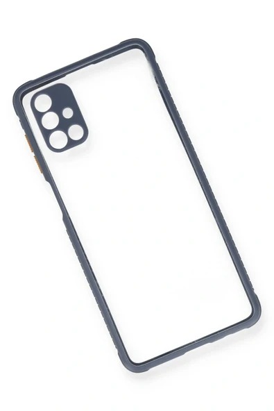 LitaeTrend Samsung Galaxy M51 Kılıf Miami Şeffaf Silikon - Gri - Resim 3