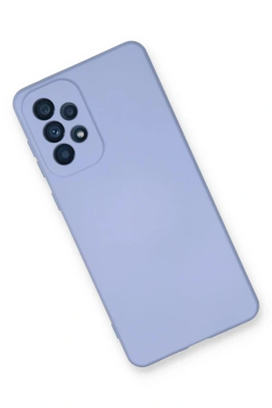 LitaeTrend Samsung Galaxy A73 5G Kılıf Nano içi Kadife Silikon - Lila - Resim 3